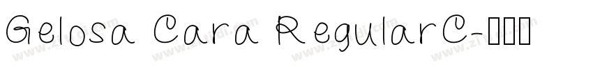 Gelosa Cara RegularC字体转换